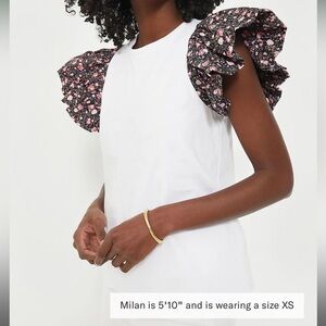 Navy Floral Sleeve and White Shelby Tee
HYACINTH HOUSE